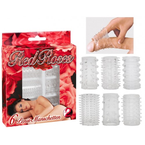 Набор рельефных насадок Red Roses 6 шт Набор рельефных насадок Red Roses 6 шт