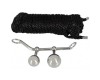 Набор для бондажа с металлическим аналлоком и веревкой Bondage Plugs with Rope