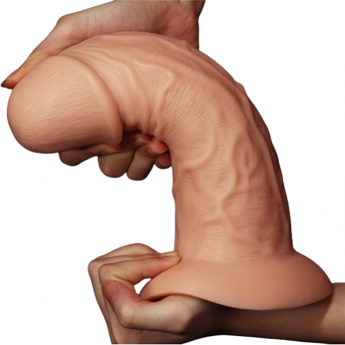 Большой изогнутый фаллос на присоске Lovetoy Realistic Curved Dildo 24 см Большой изогнутый фаллос на присоске Lovetoy Realistic Curved Dildo 24 см