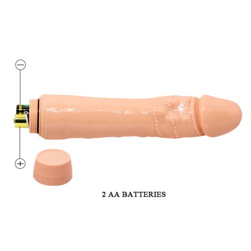 Реалистичный вибратор с рельефными венками 24 см Реалистичный вибратор с рельефными венками 24 см