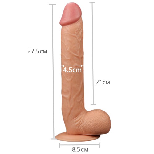 Фаллоимитатор реалистичный с присоской Legendary king-sized Realistic Dildo 28 см Фаллоимитатор реалистичный с присоской Legendary king-sized Realistic Dildo 28 см