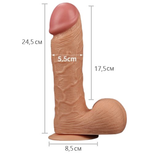 Фаллоимитатор реалистичный с присоской Legendary king-sized Realistic Dildo 25 см Фаллоимитатор реалистичный с присоской Legendary king-sized Realistic Dildo 25 см