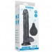 Черный фаллос с имитацией семяизвержения Lovetoy Squirt Extreme 28 см