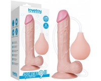 Реалистичный фаллос с имитацией семяизвержения Lovetoy Squirt Extreme 23 см