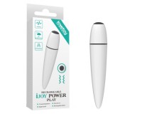 Белый мини-вибратор Ijoy Rechargeable Power Play