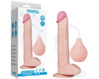 Реалистичный фаллос с имитацией семяизвержения Lovetoy Squirt Extreme 28 см