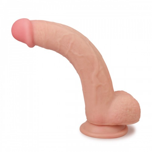 Гнущийся фаллоимитатор с эффектом двойной кожи Lovetoy Sliding-Skin Dual Layer Dong 24 см