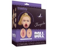 Кукла Jayola в позе наездницы с открытым ротиком и большой грудью Cowgirl Style Love Doll
