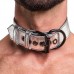 Ошейник с поводком на цепи Bondage Fetish Black Matt Collar With Leash серебристый