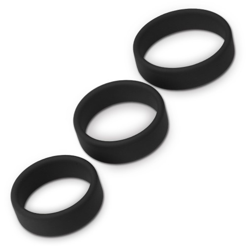 Набор из 3 плоских эрекционных колец Power Plus Soft Silicone Pro Ring