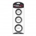 Набор из 3 плоских эрекционных колец Power Plus Soft Silicone Pro Ring