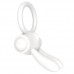 Белое виброкольцо Power Clit Cockring Rabbit