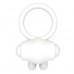 Белое виброкольцо Power Clit Cockring Rabbit