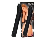 Черный вибратор из силикона Rouge Noir 19 см