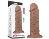Большой фаллос-мулат на присоске Lovetoy Realistic Chubby Dildo 27 см