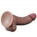 Реалистичный фаллос-мулат с мошонкой Lovetoy Silicone Cock 27 см