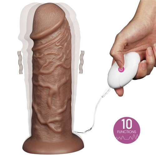 Большой вибратор-мулат на присоске Lovetoy Realistic Chubby Vibrating Dildo 27 см Большой вибратор-мулат на присоске Lovetoy Realistic Chubby Vibrating Dildo 27 см