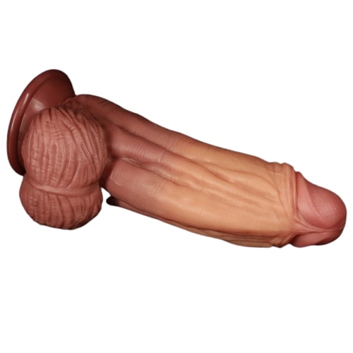 Широкий фаллос-гигант с рельефным стволом Lovetoy Nature Cock King Sized 25 см Широкий фаллос-гигант с рельефным стволом Lovetoy Nature Cock King Sized 25 см