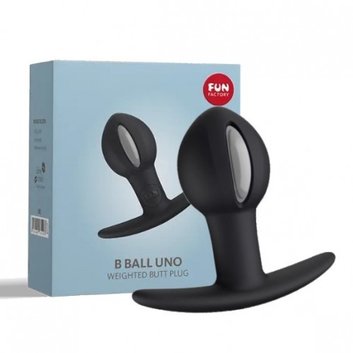 Анальный стимулятор Fun Factory B Ball Uno черно-серый Анальный стимулятор Fun Factory B Ball Uno черно-серый