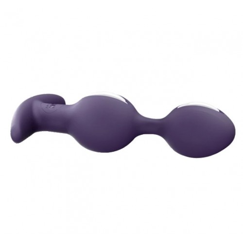 Анальный стимулятор Fun Factory B Ball Duo фиолетово-белый Анальный стимулятор Fun Factory B Ball Duo фиолетово-белый