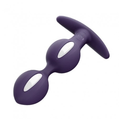 Анальный стимулятор Fun Factory B Ball Duo фиолетово-белый Анальный стимулятор Fun Factory B Ball Duo фиолетово-белый