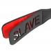 Черный пэдл с красной надписью Slave