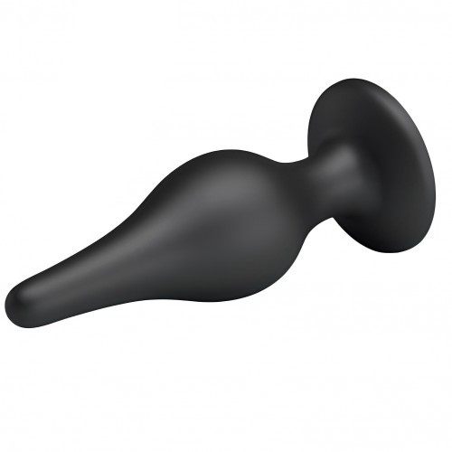 Черная анальная пробка на присоске Pretty Love Sensitive Prostate Plug Черная анальная пробка на присоске Pretty Love Sensitive Prostate Plug