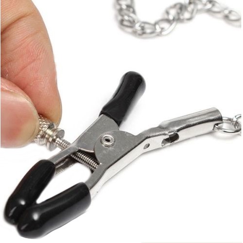 Кляп-кольцо с зажимами для сосков Кляп-кольцо с зажимами для сосков