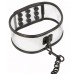 Прозрачный ошейник с поводком и заклёпками Прозрачный ошейник с поводком и заклёпками