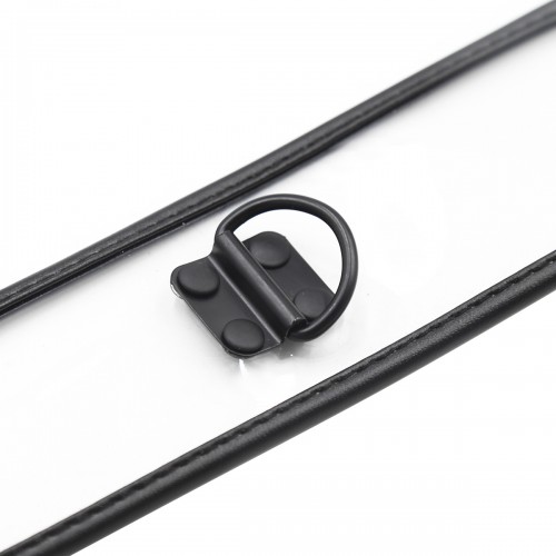 Прозрачный ошейник с поводком и заклёпками Прозрачный ошейник с поводком и заклёпками