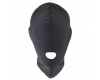 Черная маска для лица с открытым ртом