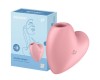 Вакуумно-волновой стимулятор с вибрацией Satisfyer Cutie Heart розовый