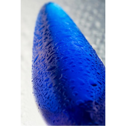 Двусторонний синий фаллос из стекла Sexus Glass 18 см Двусторонний синий фаллос из стекла Sexus Glass 18 см