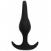 Анальный стимулятор из медицинского силикона черный
