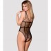 Соблазнительное боди в сетку с глубоким вырезом и открытой промежностью S/L