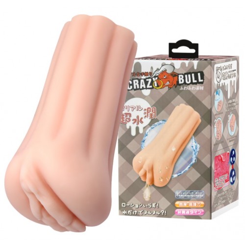Реалистичная вагина Crazy Bull с эффектом выделения смазки Реалистичная вагина Crazy Bull с эффектом выделения смазки