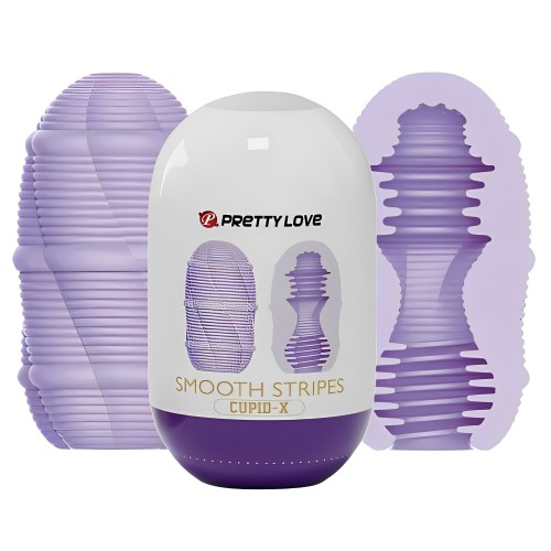 Двустороннее яйцо-мастурбатор Pretty Love Smooth Stripes Cupid-X Двустороннее яйцо-мастурбатор Pretty Love Smooth Stripes Cupid-X