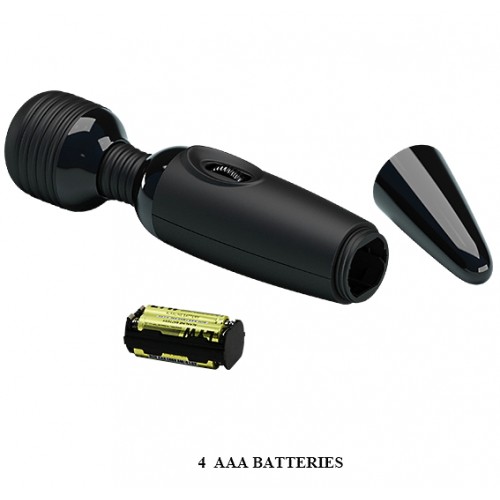 Вибромассажер с мощной вибрацией Pretty Love Power Wand черный Вибромассажер с мощной вибрацией Pretty Love Power Wand черный