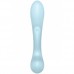 Двусторонний вибратор с клиторальным стимулятором Satisfyer Triple Oh Blue