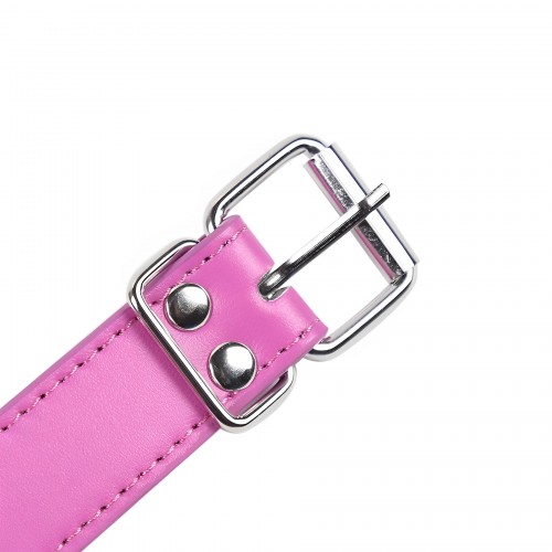 Черный кляп-трензель с розовым ремешком Черный кляп-трензель с розовым ремешком