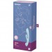 Двусторонний вибратор с клиторальным стимулятором Satisfyer Triple Oh Blue