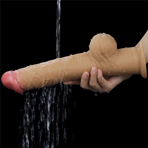 Рельефный фаллос с высоко посаженной мошонкой Lovetoy Silicone Cock 33 см Рельефный фаллос с высоко посаженной мошонкой Lovetoy Silicone Cock 33 см