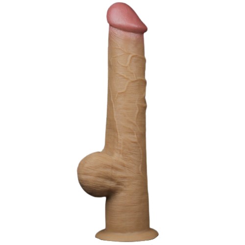 Рельефный фаллос с высоко посаженной мошонкой Lovetoy Silicone Cock 33 см Рельефный фаллос с высоко посаженной мошонкой Lovetoy Silicone Cock 33 см