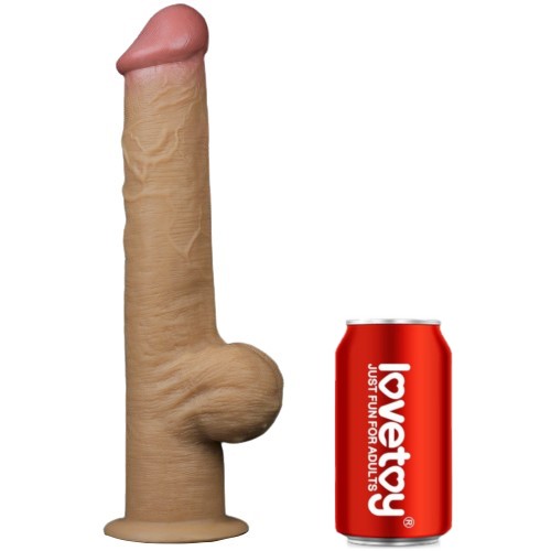 Рельефный фаллос с высоко посаженной мошонкой Lovetoy Silicone Cock 33 см Рельефный фаллос с высоко посаженной мошонкой Lovetoy Silicone Cock 33 см