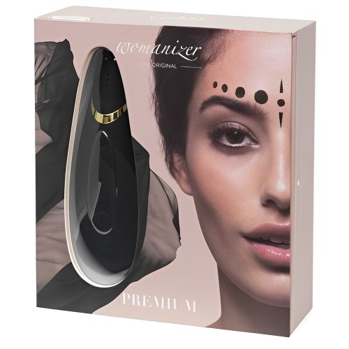 Бесконтактный вакуумно-волновой стимулятор клитора Womanizer Premium черный Бесконтактный вакуумно-волновой стимулятор клитора Womanizer Premium черный