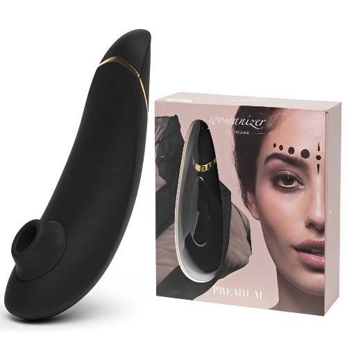 Бесконтактный вакуумно-волновой стимулятор клитора Womanizer Premium черный Бесконтактный вакуумно-волновой стимулятор клитора Womanizer Premium черный