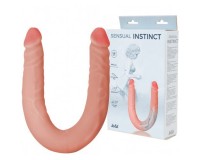 Двусторонний фаллоимитатор с хребтом Sensual Instinct