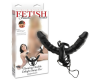 Страпон на ремне двухсторонний с вибрацией FF Vibrating Double Delight Strap-On black