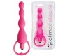 Розовая елочка с вибрацией Silicone Vibrating Bum Beads