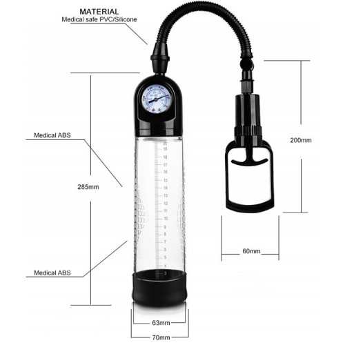 Вакуумная помпа с манометром Men Powerup Вакуумная помпа с манометром Men Powerup